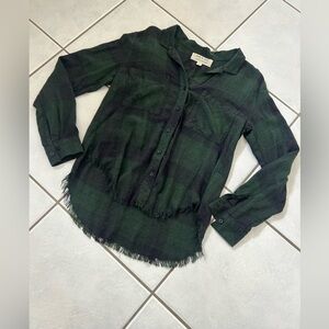 Cloth & Stone Deep Green Shirt